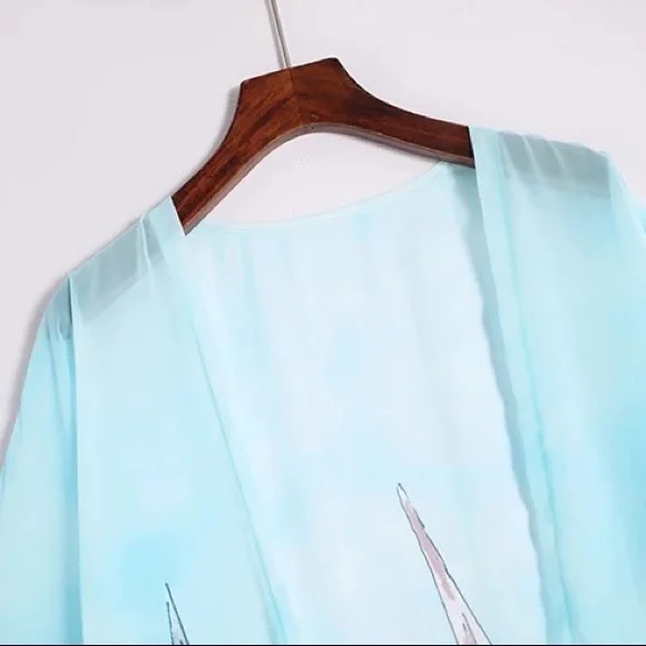 Monte Carlo Luxury Yacht Life Kimono & Pants Set - Picture 12 of 15